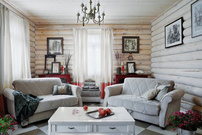 Landhaus-Wohnzimmer