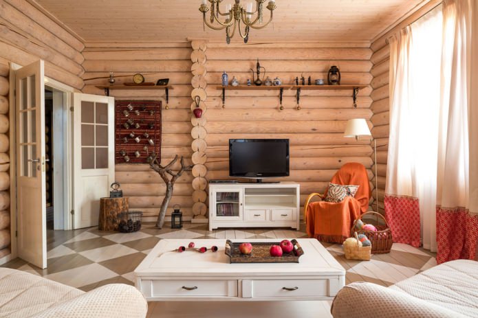Blockhaus-Interieur