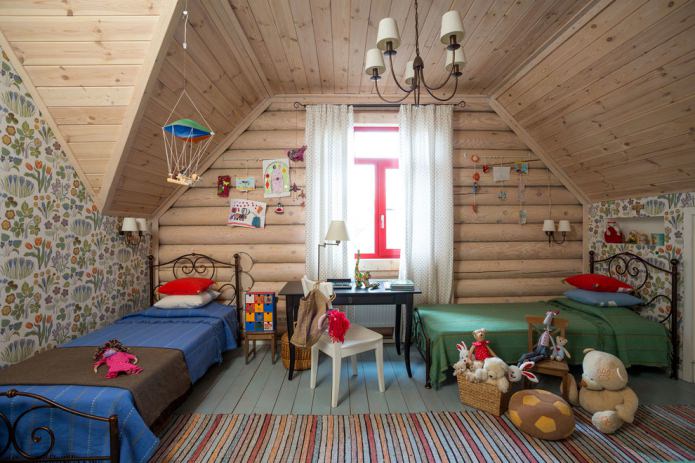 Kinderzimmer im Dachgeschoss