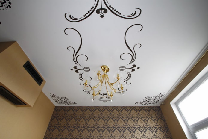 Aufkleber an der Decke