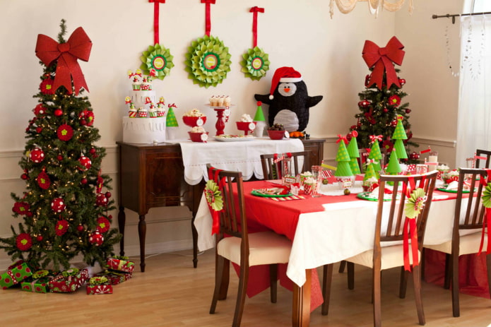 Neujahrsdeko in der Küche