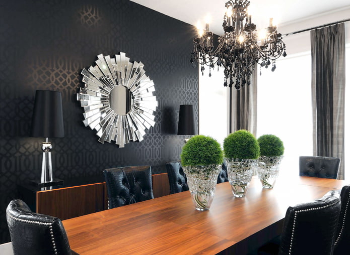 Spiegeldekor im Art-Deco-Stil