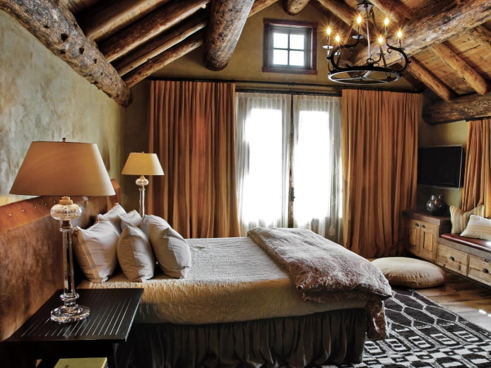 Schlafzimmer im englischen Landhausstil