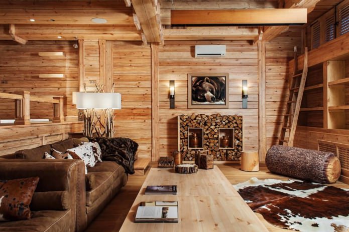 Holzverkleidung im Chalet-Stil