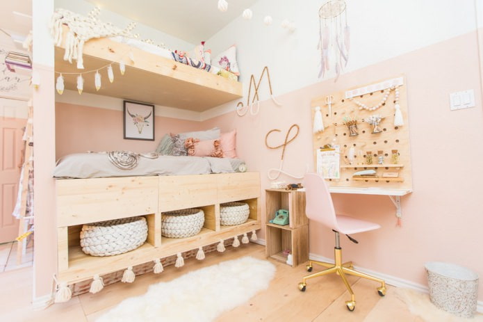 helle Dekoration des Kinderzimmer