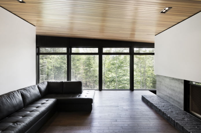 einstufiges Holzdeckendesign