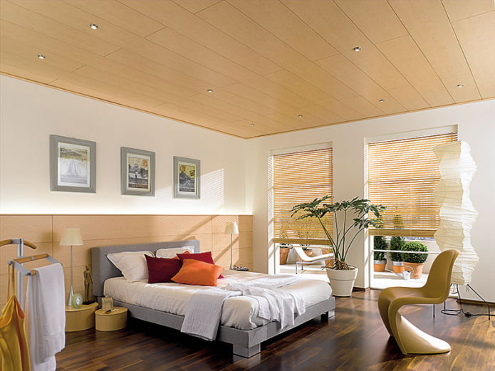 Holz-MDF-Platten im Schlafzimmer