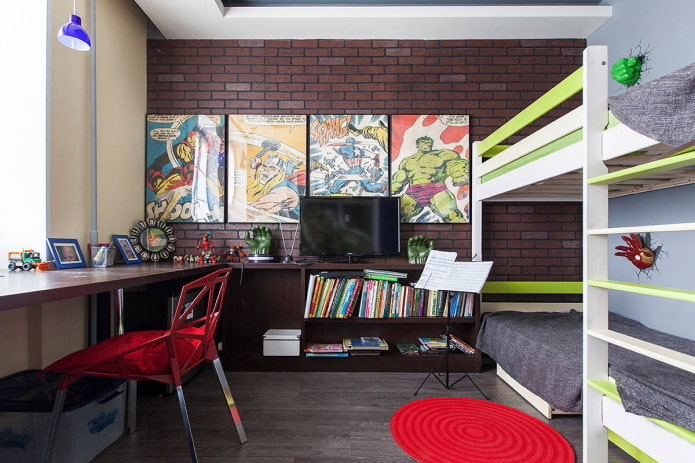 Kinderzimmer für zwei Jungen