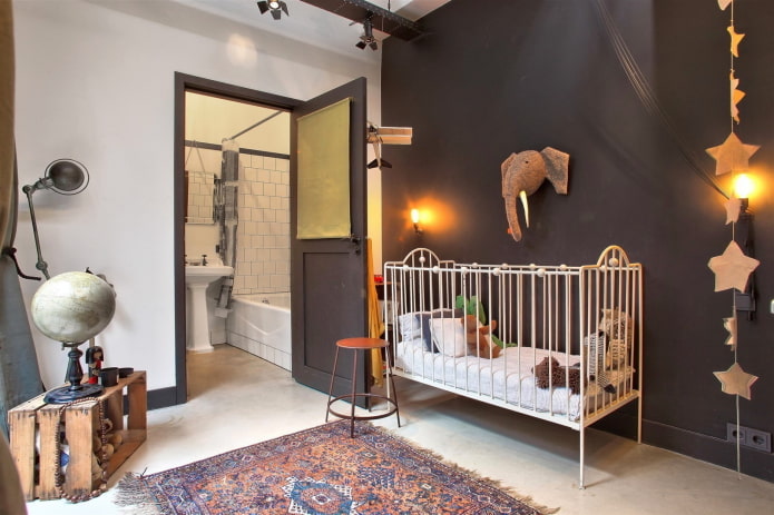 Babyzimmer im Loft-Stil