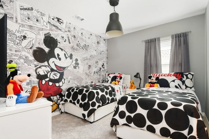 Schlafzimmer für gleichaltrige Kinder unterschiedlichen Geschlechts