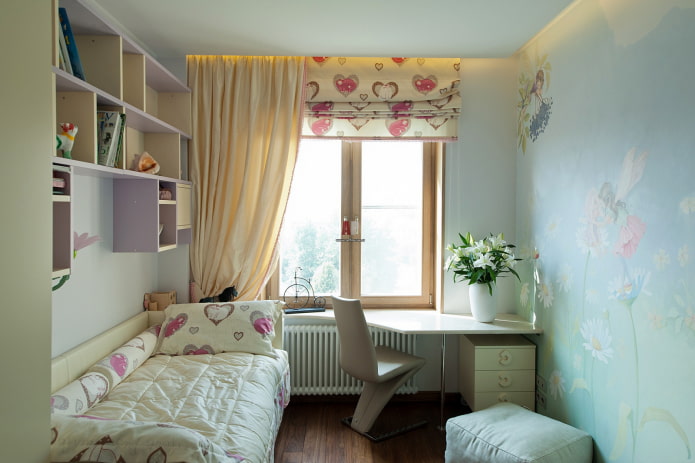 Kinderzimmer für ein Schulmädchen