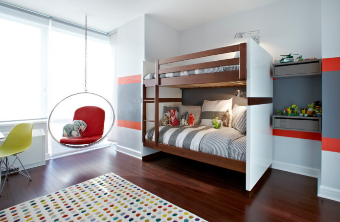 Standard-Etagenbett im Kinderzimmer