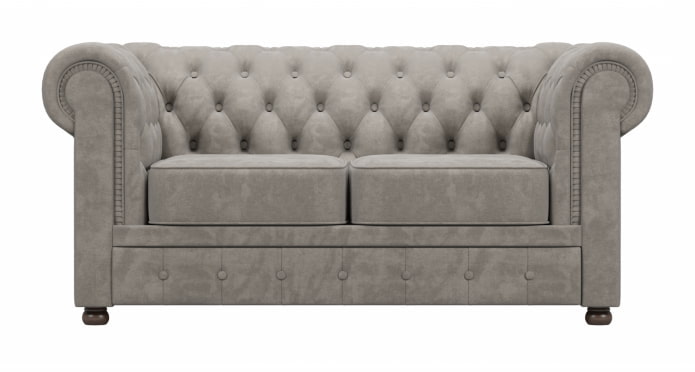Kleines Sofa mit Kutschenkupplung