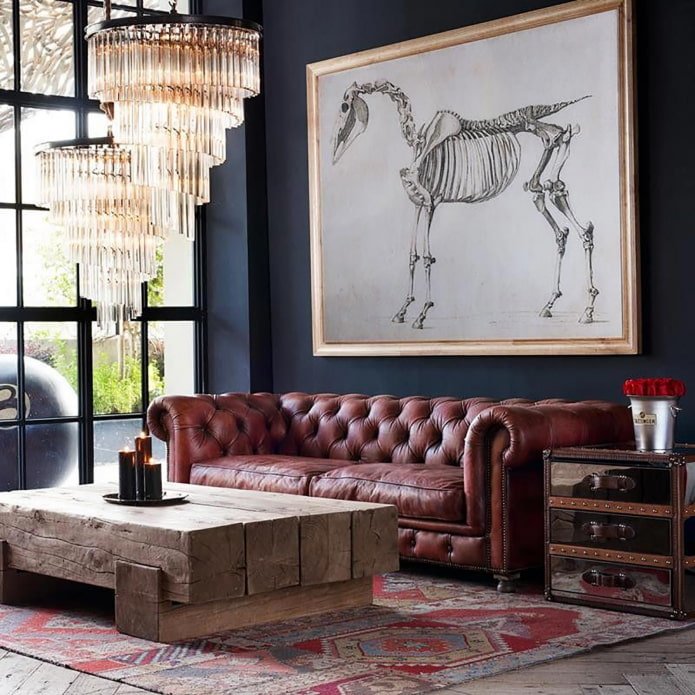 Chester-Sofa im Loft-Stil