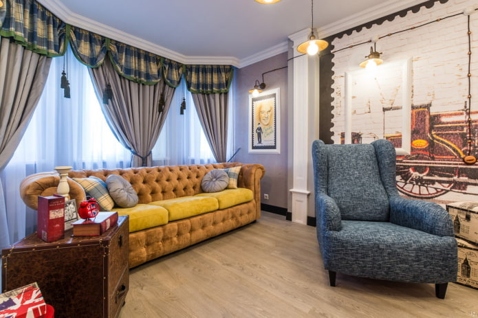 Chester-Sofa im modernen Stil