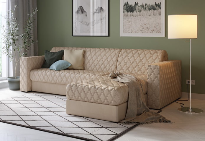 Klappsofa im Wohnzimmer