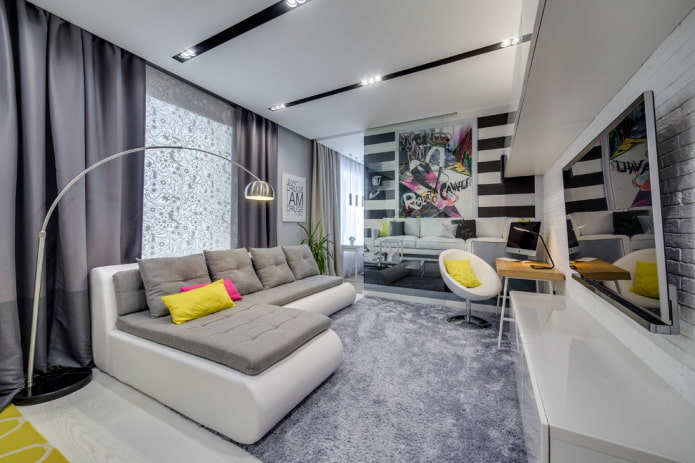 Sofa mit einer Ecke links
