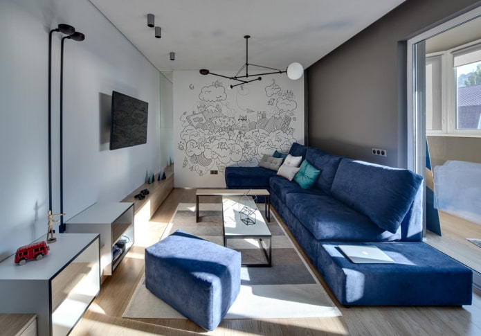 Wand-Bergsofa