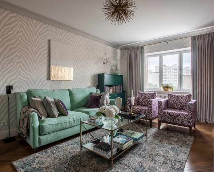 Mintfarbenes Sofa
