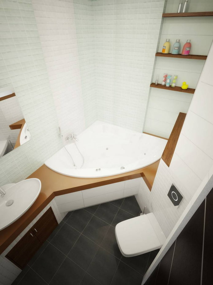 Toilette schräg