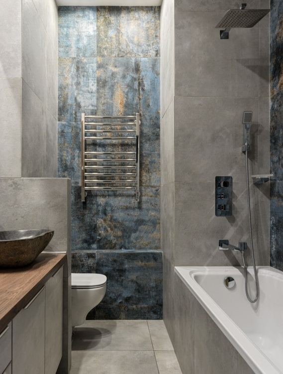 Trennwand im Badezimmer
