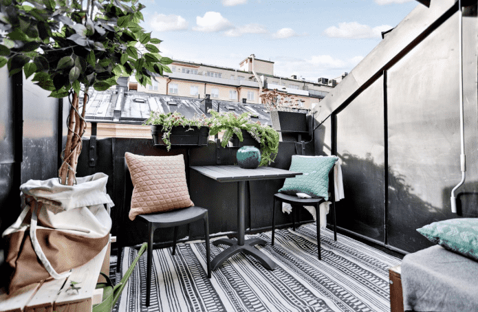 offenes Balkondesign