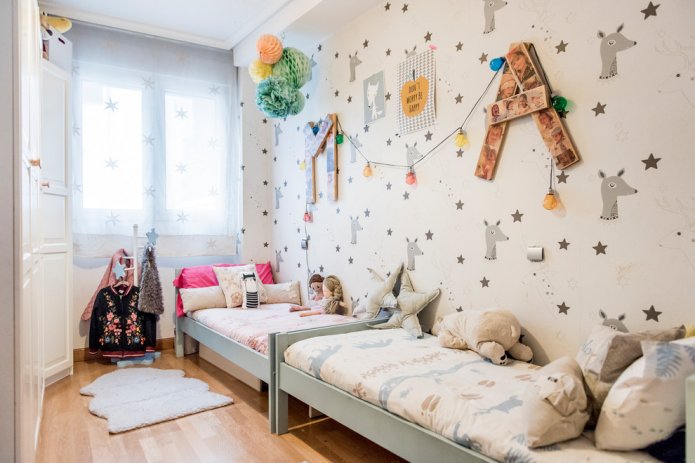 Schlafzimmer 9 Quadratmeter für zwei Kinder