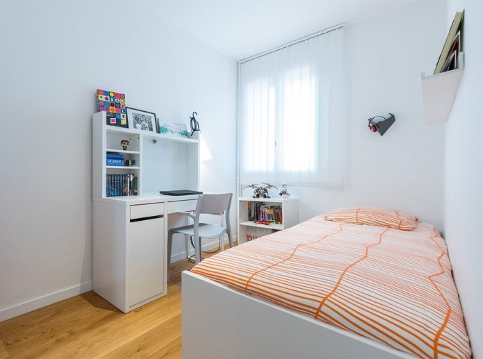 9 Quadratmeter großes Schlafzimmerdesign für einen Jungen