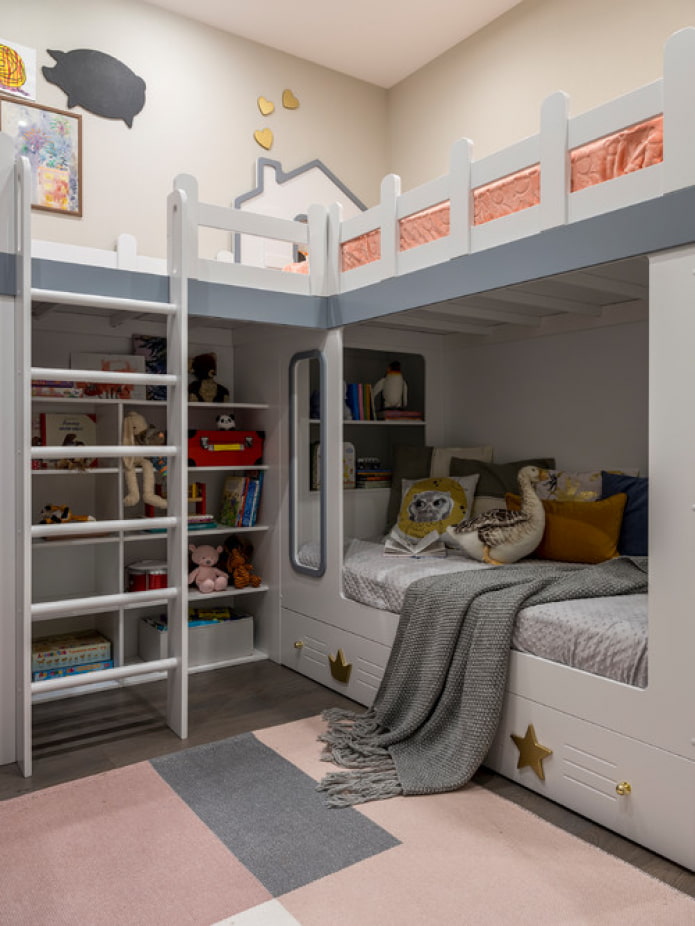Etagenbett im Kinderzimmer