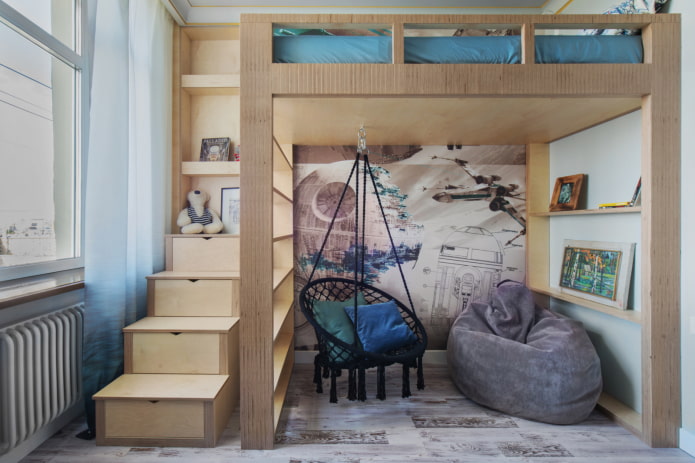 Hängesessel im Kinderzimmer