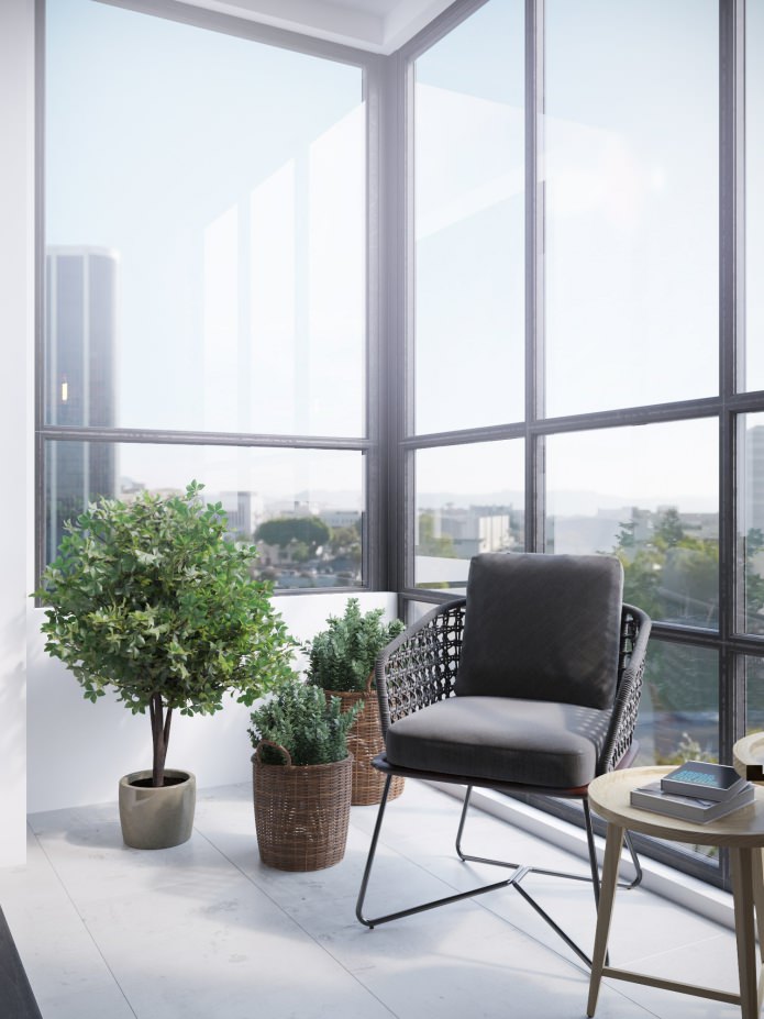 Balkon mit Loungebereich