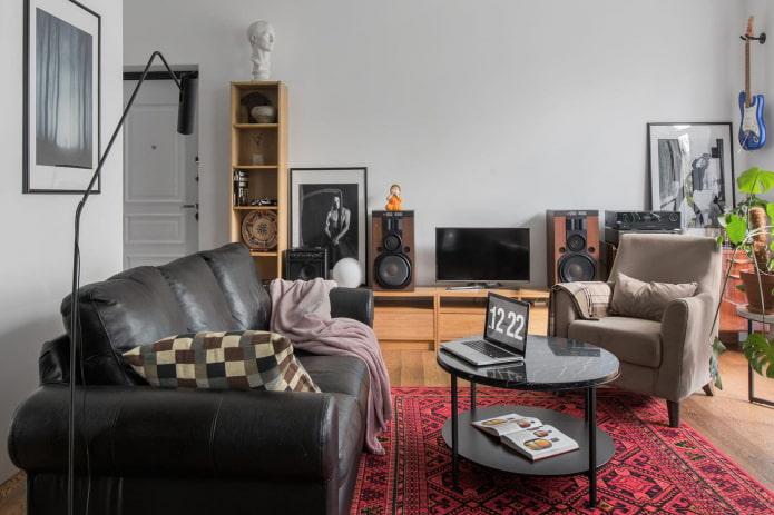 Wohnzimmergestaltung in einer 2-Zimmer-Wohnung