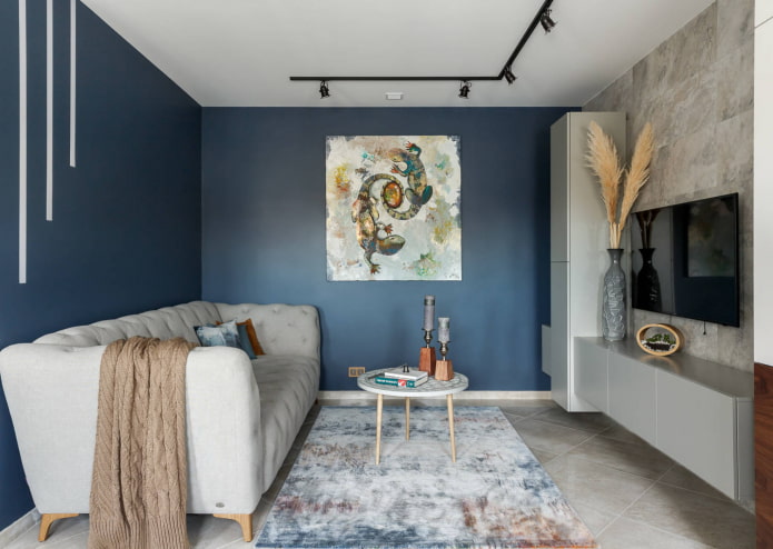 Blaue Wand