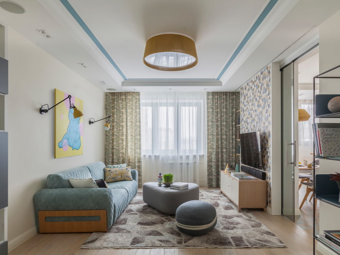 ein begehbares Wohnzimmer von 16 m²
