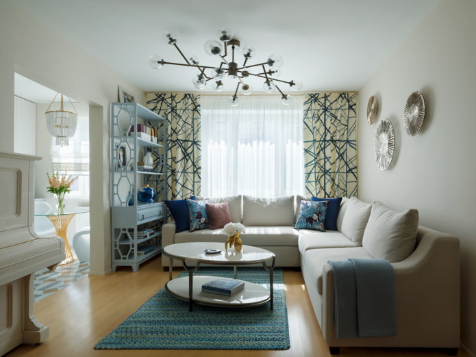 ein begehbares Wohnzimmer von 16 m²
