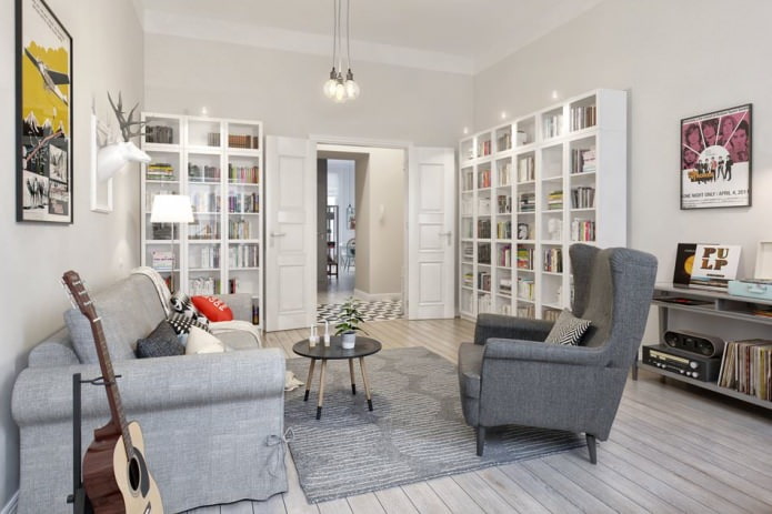 Entwurfsprojekt einer Wohnung 100 m².