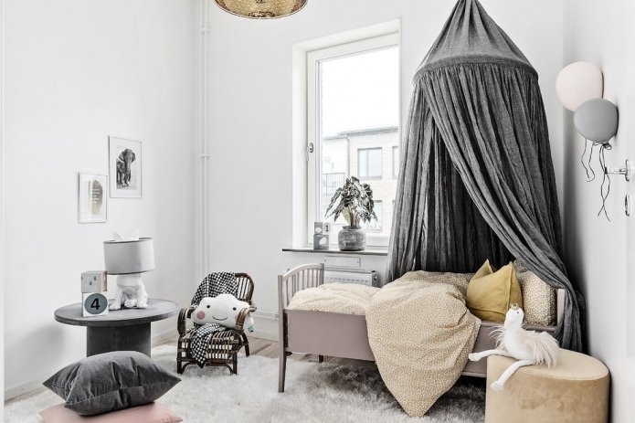 Mädchenzimmer im Scandi-Stil