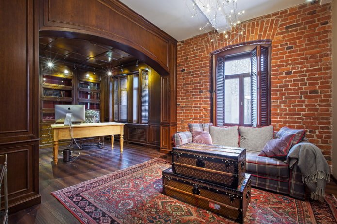 Arbeitszimmer im Loft-Stil