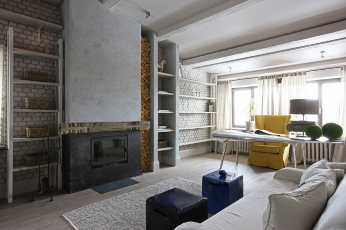 Arbeitszimmer im Loft-Stil