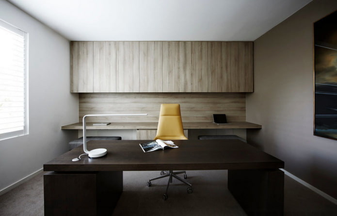minimalistisches Arbeitszimmer