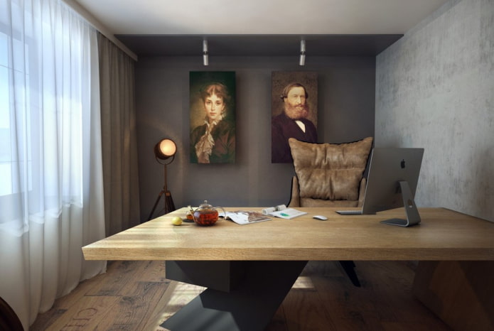 Arbeitszimmer im Loft-Stil