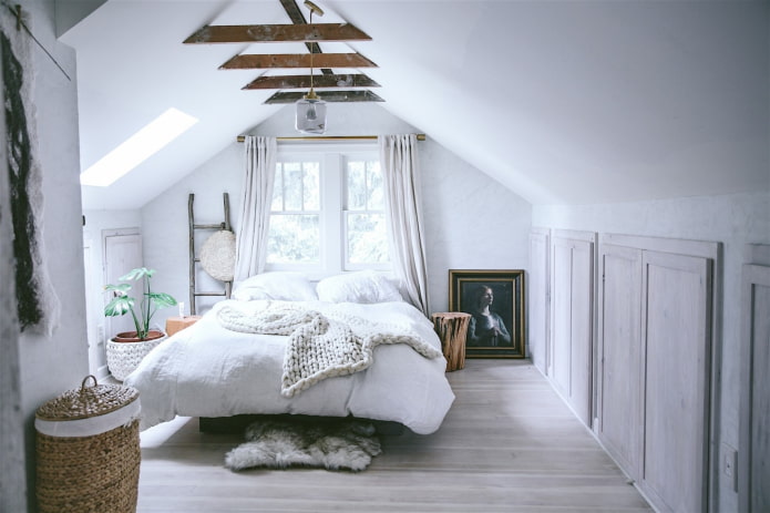 Schlafzimmer im Scandi-Stil