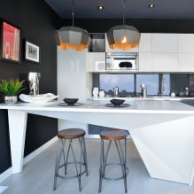 Küchendesign mit Bartheke: 60 moderne Fotos im Innenraum -6