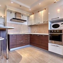 Küchendesign mit Bartheke: 60 moderne Fotos im Innenraum -7