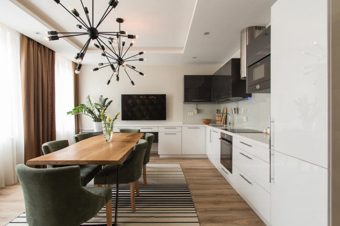 Innenarchitektur Küche-Esszimmer