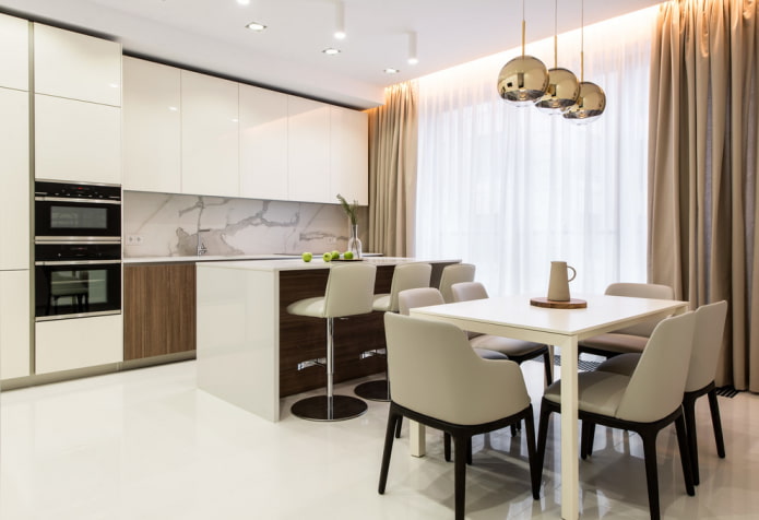 Innenarchitektur Küche-Esszimmer