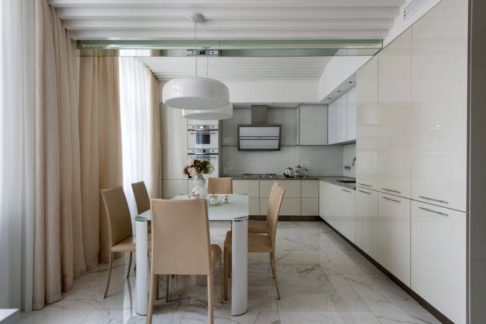 Innenarchitektur Küche-Esszimmer