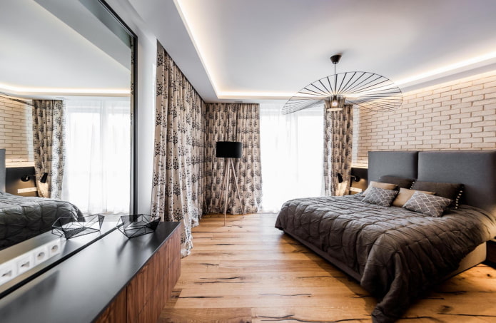 Innenansicht einer Zweizimmerwohnung von 100 Quadratmetern