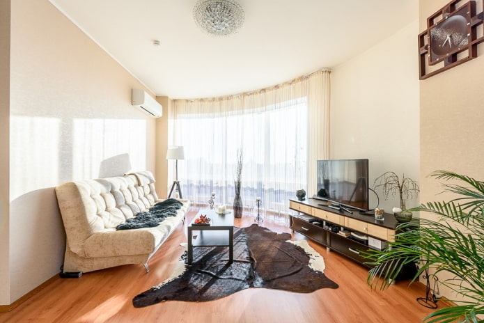 Innenarchitektur einer 100 Quadratmeter großen Wohnung