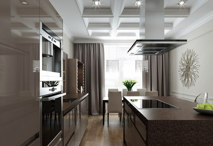 Innenarchitektur einer 100 Quadratmeter großen Wohnung